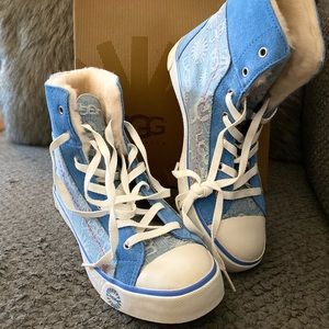 UGG DENIM SNEAKERS WOMENS SIZE8 NEVER BEEN WORN